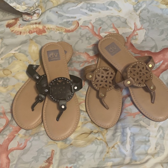 DV by Dolce Vita Shoes - DV by Dolce Vita Black and Tan Sandals
Set of 2